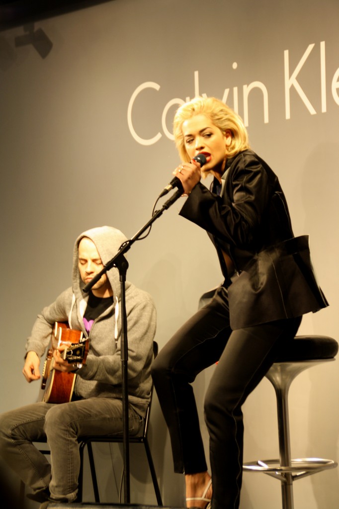 Calvin Klein Store event with Rita Ora 2013