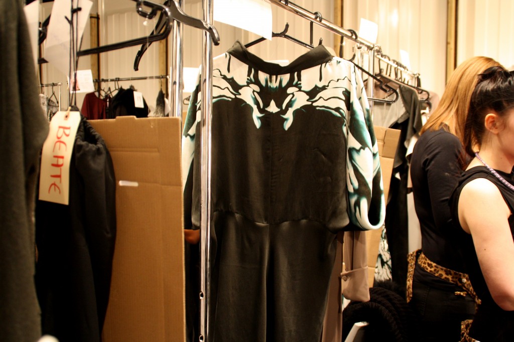 maria grachvogel backstage AW 2013 LFW