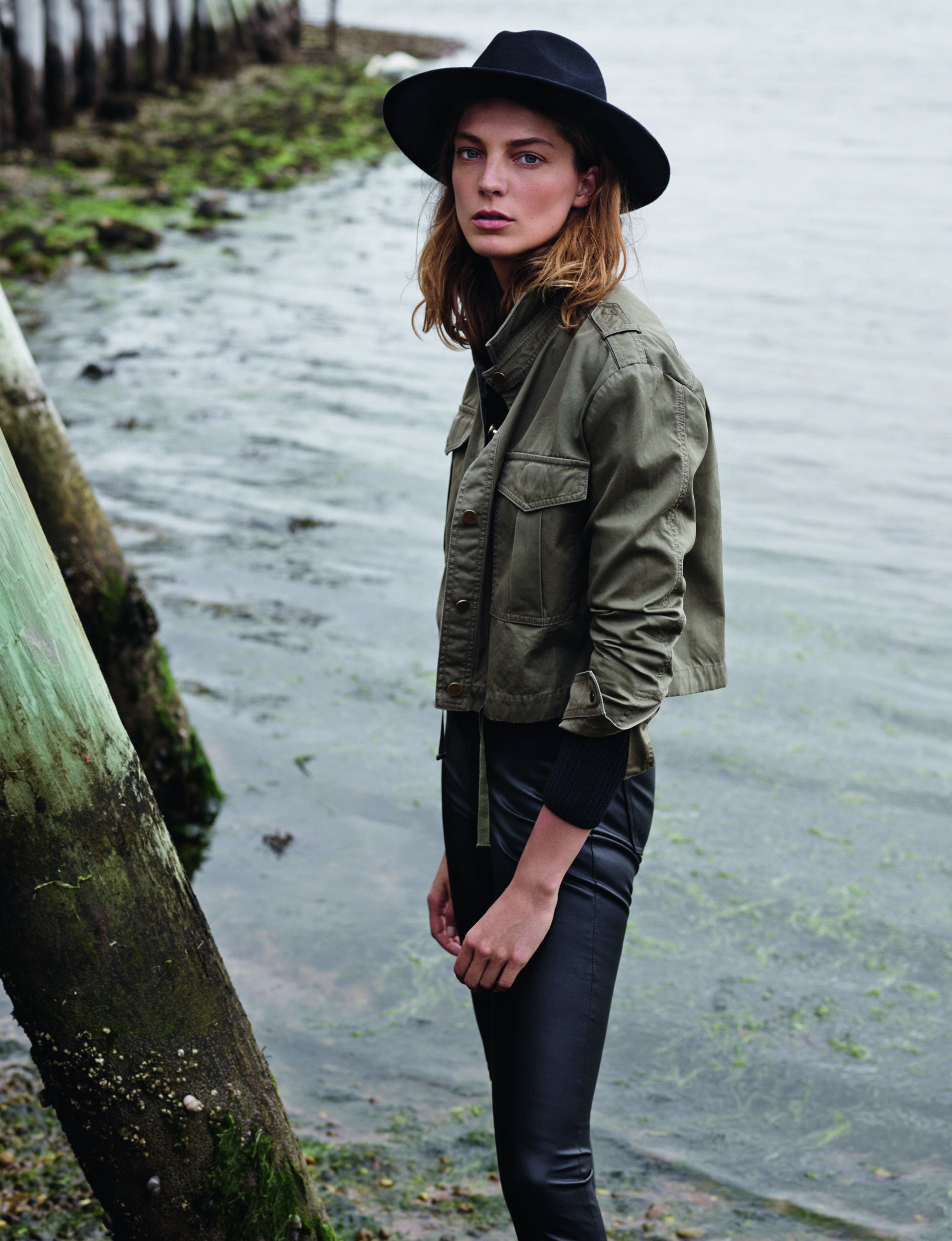 Daria Werbowy as the face of Mango AW14