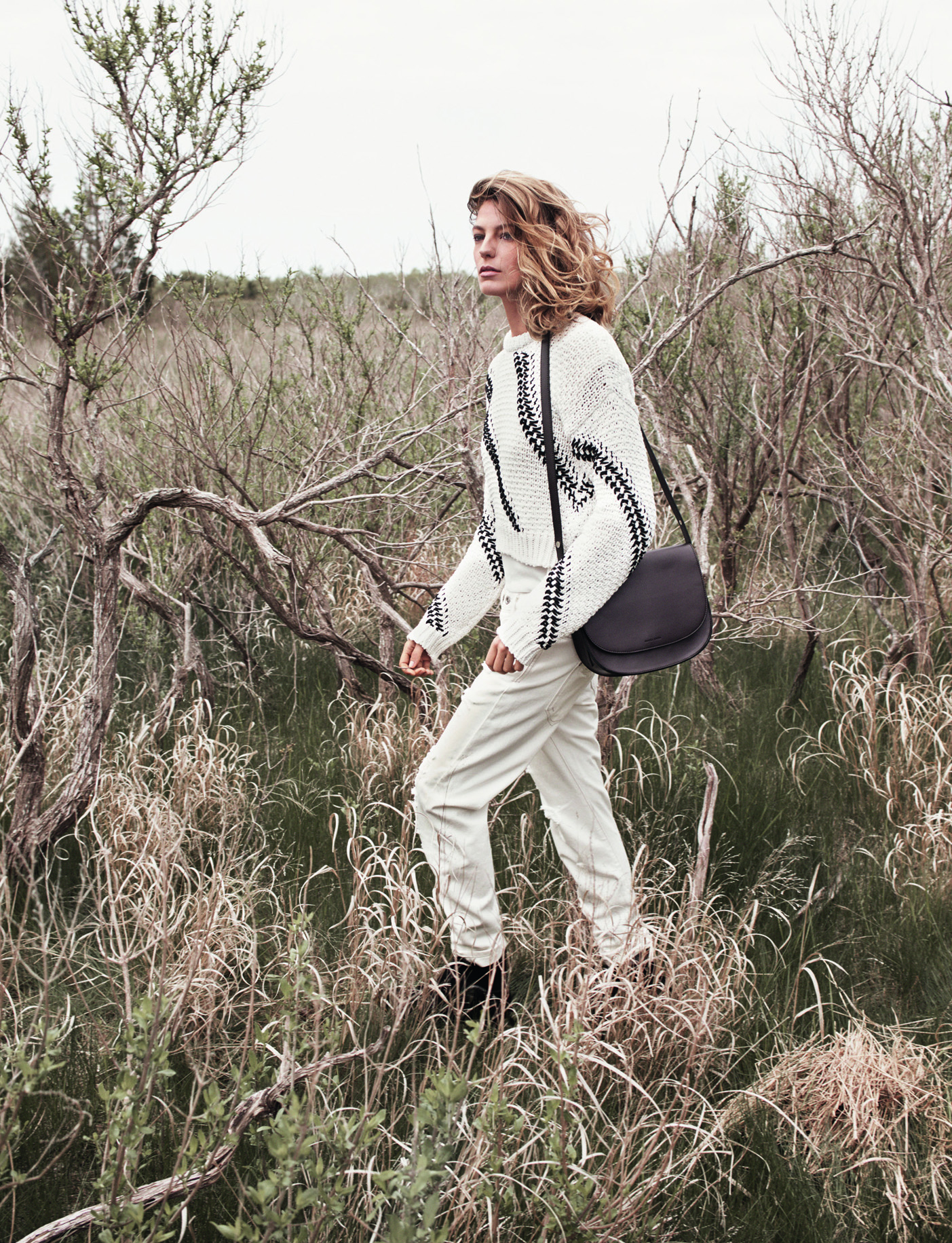 Daria Werbowy as the face of Mango AW14