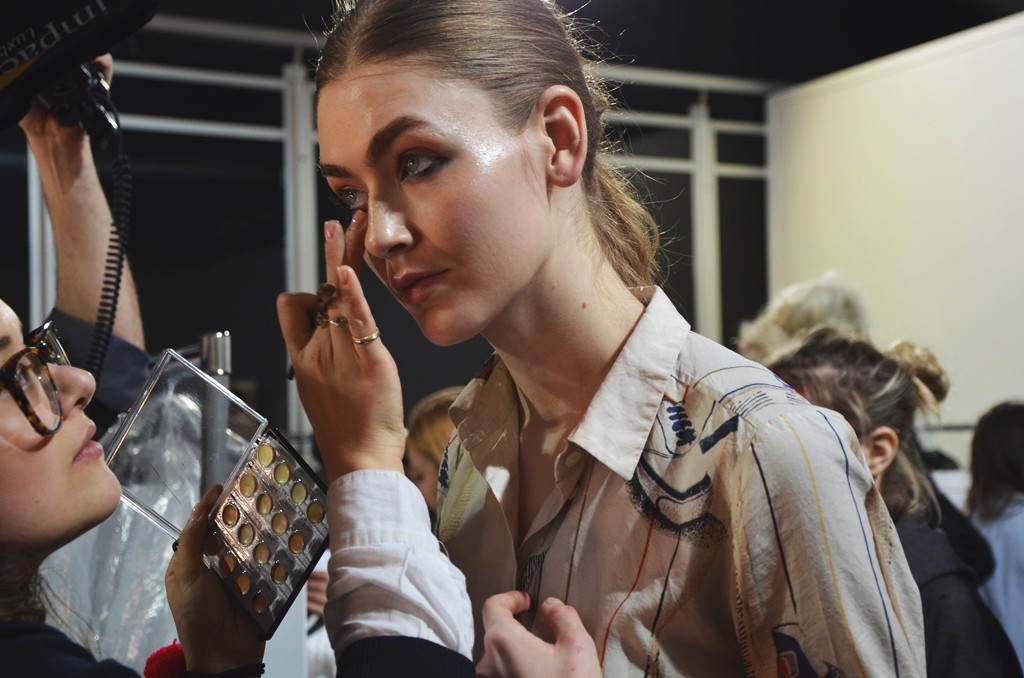 Emilio De La Morena AW15 backstage London Fashion Week